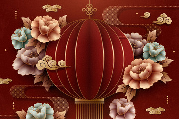 春节过年贺卡背景设计模板