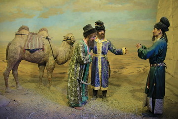 古丝绸之路波斯商人骆驼