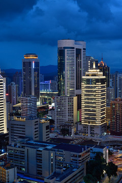 深圳罗湖市风光夜景