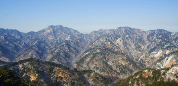 千山大佛寺观五佛顶龙泉寺群山峰