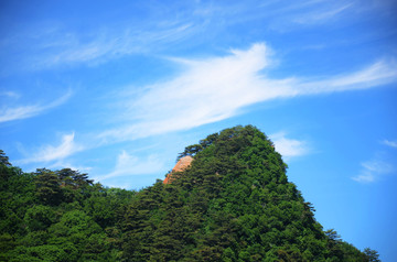 千山五佛顶山顶观群山风光