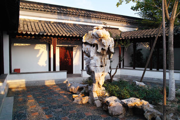 北京园博园假山石