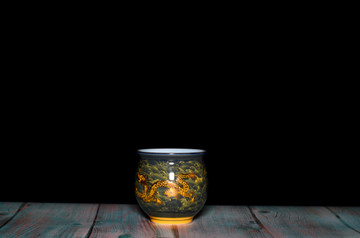 金龙陶瓷茶杯