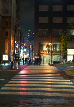 大阪街头夜景