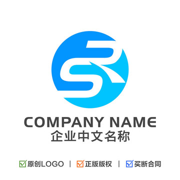 字母SR组合标志