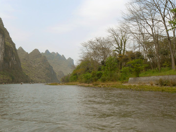 桂林山水漓江沿岸风光