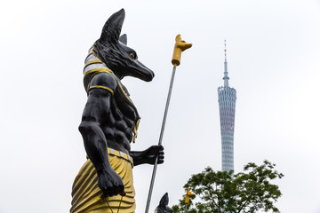 埃及阿蒙神与广州塔