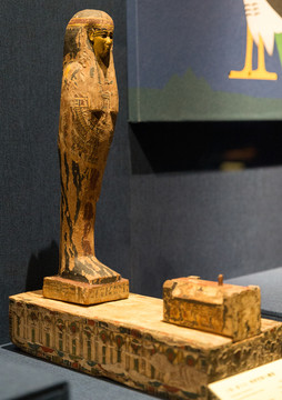 埃及陪葬品奥西里斯小雕像
