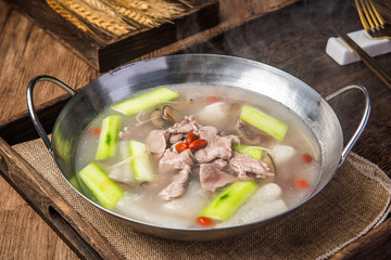 粥油浸驴肉