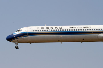 中国南方航空飞机降落