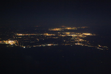 俯瞰大连夜景全景