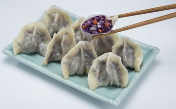 紫高丽菜水饺