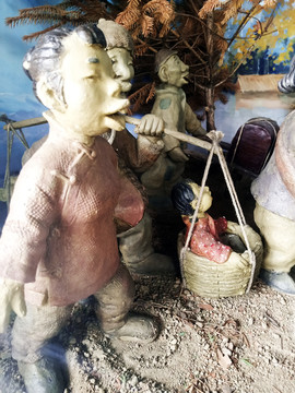 东北民俗雕塑