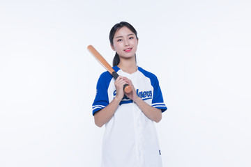 棒球女运动员素材图片