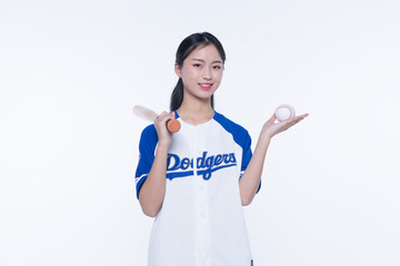 女性棒球高清摄影图