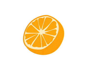 扁平的橙子水果素材