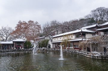 雪后黄鹤楼公园