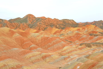 多彩神奇的张掖丹霞山峰