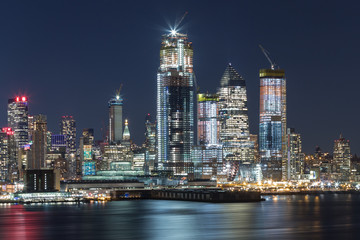 纽约曼哈顿城市夜景