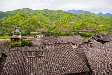 山村砖瓦建筑