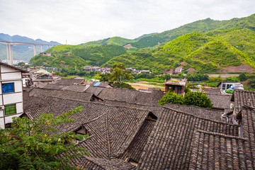 山村砖瓦建筑