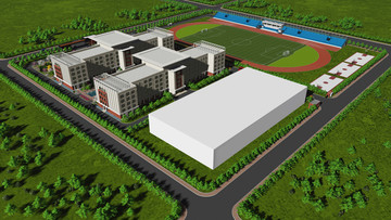 学校鸟瞰图