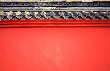 寺院红墙