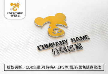 小熊logo标志公司商标设计