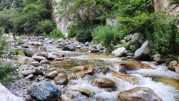 秦岭终南山溪水