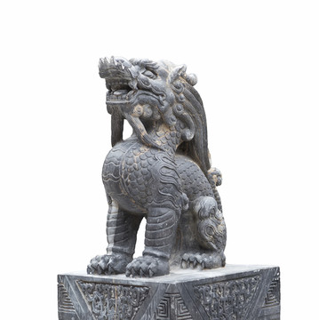 中国龙石头雕塑