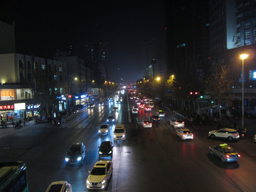 城市交通夜景