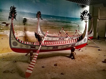 高山族彩绘木雕渔船