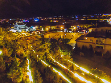 独克宗夜景