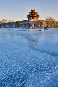 故宫角楼冬景