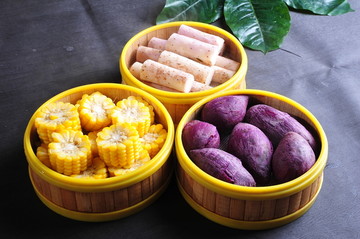 玉米山药紫薯