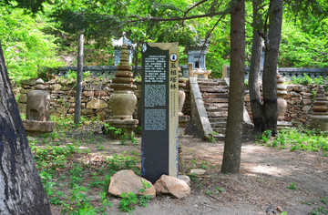 千山龙泉寺景区五祖塔林