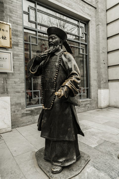 清朝人物雕塑