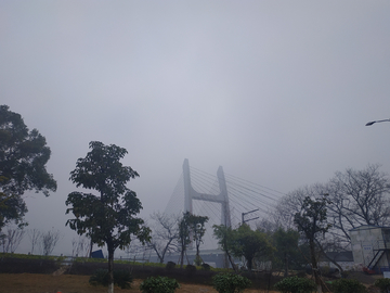 大桥云雾