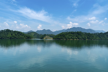 千岛湖美丽的山水风光