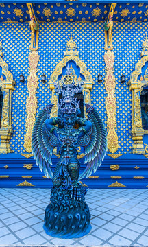 泰国青莱蓝庙建筑风景