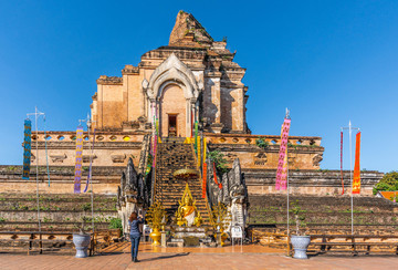 清迈契迪龙寺建筑风景