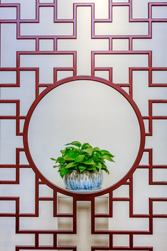 中式古典窗格
