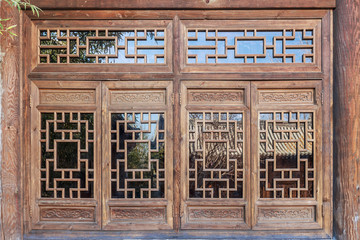 中式古典木格窗