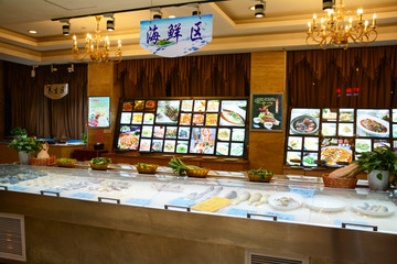 酒店菜品展示区
