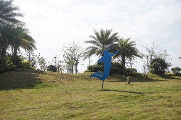 公园运动雕塑