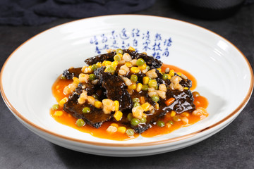 海鲜乌米锅巴