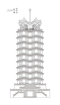郑州地标建筑郑州二七纪念塔