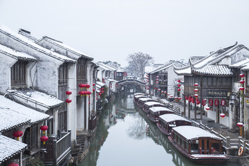 山塘街雪景