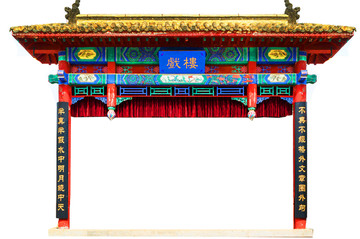 中式戏楼门楼