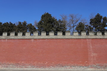 古建筑围墙素材